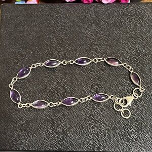 Diamant Amethyst Sterling Bracelet